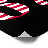 Poster Six Seven 67 Mème Drôle de Drapeau Américain Hallo (Coin)