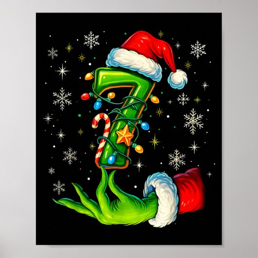 Poster Six Seven 67 Mème Drôle de Noël Couple Corresponda (Devant)