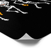 Poster Six Seven 67 Mème Drôle d'Halloween Squelette Dans (Coin)