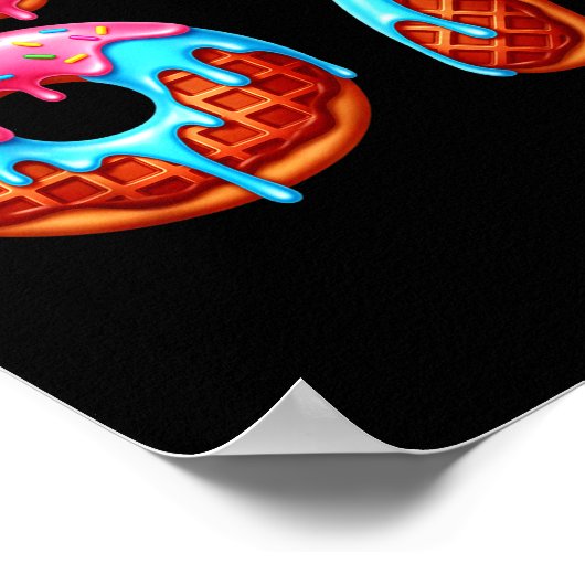 Poster Six Seven 67 Meme Funny Donut Ice Cream Drip Numbe (Coin)