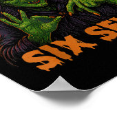 Poster Six Seven 67 Mème Halloween Sorcière 6 7 (Coin)