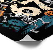 Poster Six Seven 6 7 Hanté Mème Main de Squelette Hallowe (Coin)