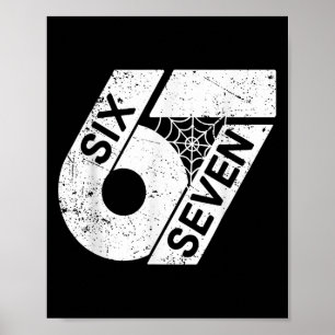Poster Six Seven 6 7 Mème 6 7 Costume d'Halloween