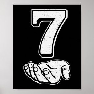 Poster Six Seven 6 7 Mème Argot Gen Alpha 6 7 Mains Coupl