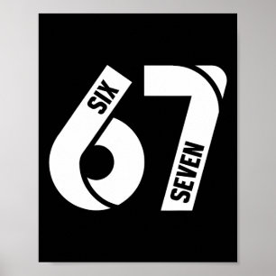Poster Six Seven 6 7 Mème Drôle Numéro 67 Allons Nous Env