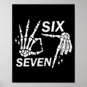 Poster Six Seven 6 7, Skeleton Hands, Soky Skull (Devant)