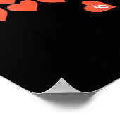 Poster Six Seven Black Cat Knocking Off Hearts Funny 67 V (Coin)