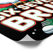 Poster Six Seven Bruh Funny Santa Christmas 67 Gen Alpha (Coin)