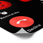Poster Six Seven Calling Meme Minimalist Trendy Phone Scr (Coin)