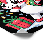 Poster Six Seven Christmas Unicorn Meme Funny Cute Holida (Coin)