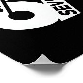Poster Six Seven Cool Meme 67 Numéro Drôle (Coin)