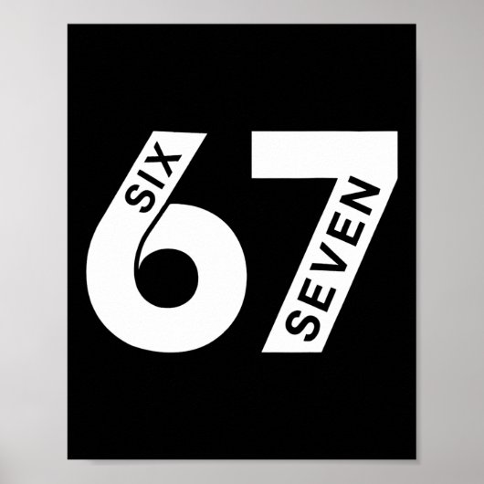 Poster Six Seven Cool Numéro Génération Alpha Argot 6 7 T (Devant)