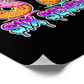 Poster Six Seven Crème Glacée Drip Cool Meme 67 Drôle Gen (Coin)