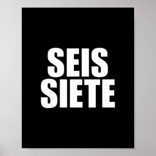 Poster Six Seven Espagnol