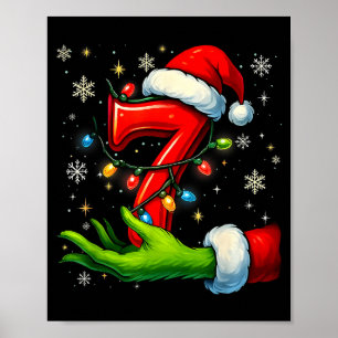 Poster Six Seven Funny Christmas Meme Couple Matching 