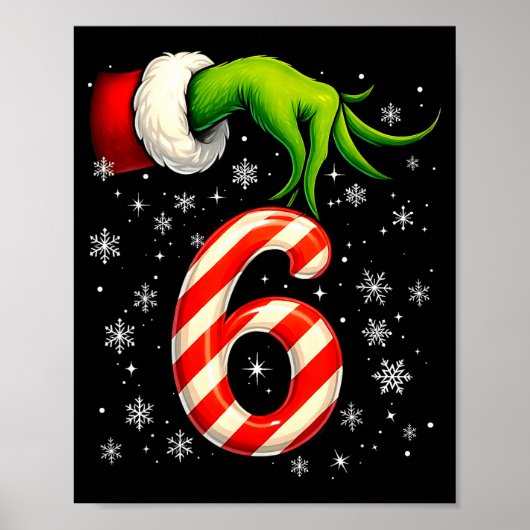 Poster Six Seven Funny Noël Couple Correspondant Meme (Devant)