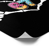 Poster Six Seven Ice Cream Drip 67 Meme Skeleton Mains Si (Coin)