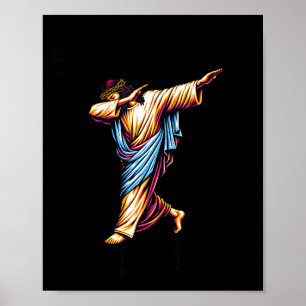 Poster Six Seven Jésus Dabbing Noël 6 7 Meme 67 Enfants