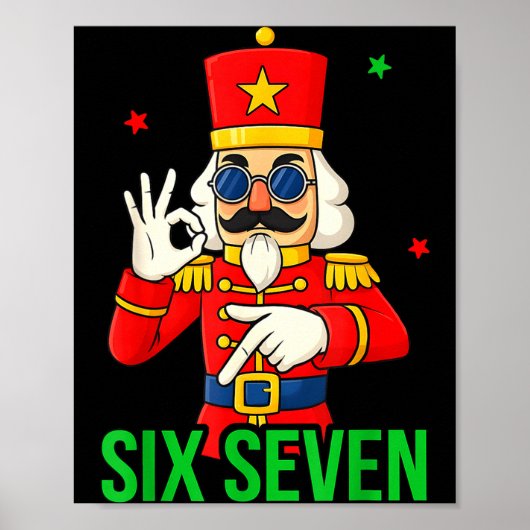 Poster Six Seven Meme Funny Holiday Toy Soldier  (Devant)