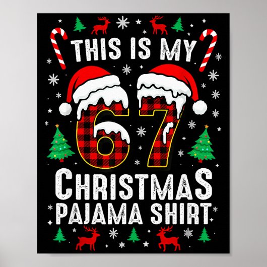 Poster Six Seven Meme Gen Alpha Slang Brainrot Quote  (Devant)