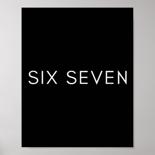 Poster Six-seven Minimal Clean 67 Design Genz Team Squad  (Devant)