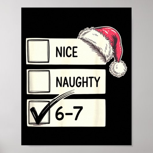 Poster Six Seven Nice Naughty 6-7 Slang  (Devant)