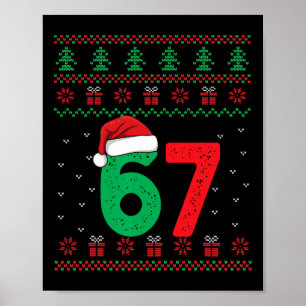 Poster Six Seven Noël 6 7 Sweat de Noël démodé