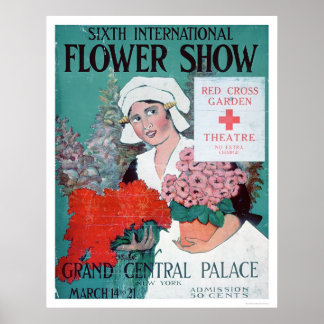 Poster Sixième Salon international des fleurs (US00282)