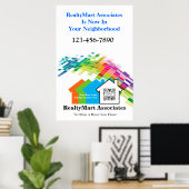 Poster Sjabloon House Realtors (Thuiskantoor)