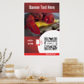 Poster Sjabloon Lobster (Keuken)