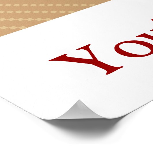 Poster Sjabloon Pizza (Hoek)