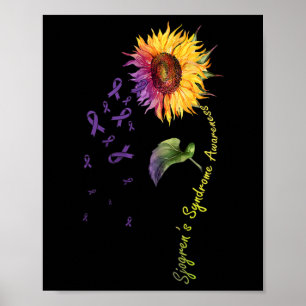 Poster Sjogren's Syndrome Awareness Sunflower
