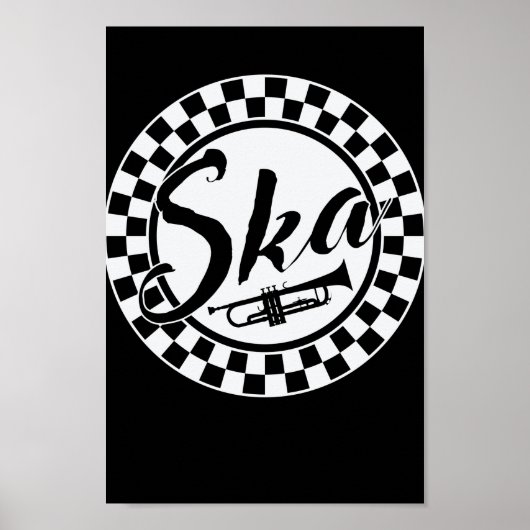 Poster Ska Music Trompete Swing Jazz Music (Devant)
