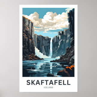 Poster Skaftafell Islande Travel Print