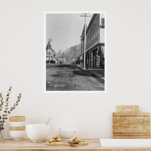 Poster Skagway Alaska Broadway 1918 (Cuisine)