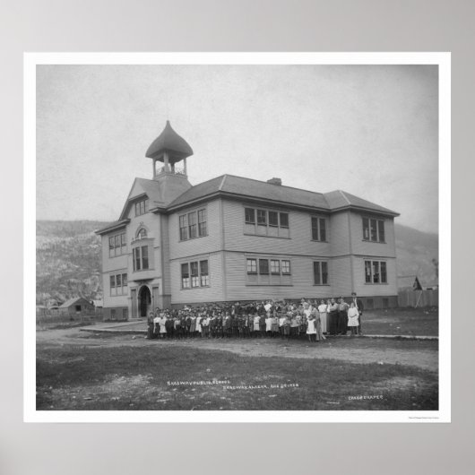 Poster Skagway, Alaska Public School 1906 (Devant)