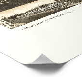 Poster Skaneateles, NY Carte panoramique - 1884 (Coin)