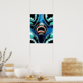 Poster Skark Mania Drôle Illustration de dessin animé (Cuisine)