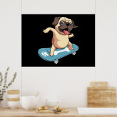 Poster Skate board Carlin Skateboard (Cuisine)