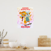 Poster Skate Park Fun Boy Fête d'anniversaire (Cuisine)