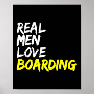 Poster Skate Park Real Men Loarding Skateboard Snowb