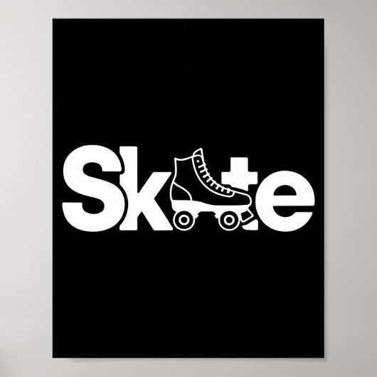 Poster Skate Roller Skate Roller Skating Roller Skater  (Devant)