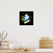 Poster skateboard : bulles : (Cuisine)