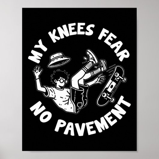 Poster Skateboard Crash Accident Survivor Get Well Skateb (Devant)