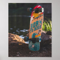 Skateboard Né À Ride