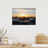 Poster Skateboard Park Sunset Skateboard Cali (Cuisine)