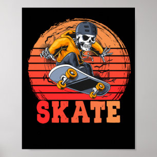 Poster Skateboard Retro Skateboard Vintage