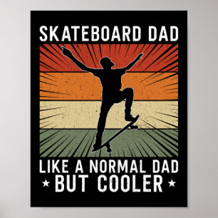 Poster Skateboard Skateboard Skateboard Papa Comme Un
