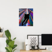 Poster Skateboard sur un rayon de construction (Bureau à domicile)
