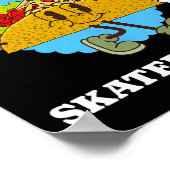 Poster Skateboarder Funny Taco Appreciation Skateboarding (Coin)